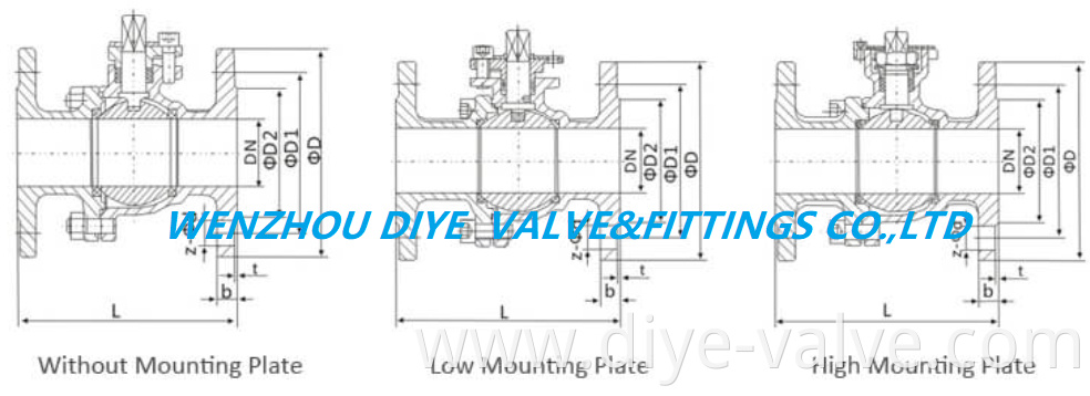 2PC FLANGE BALL VALVESS